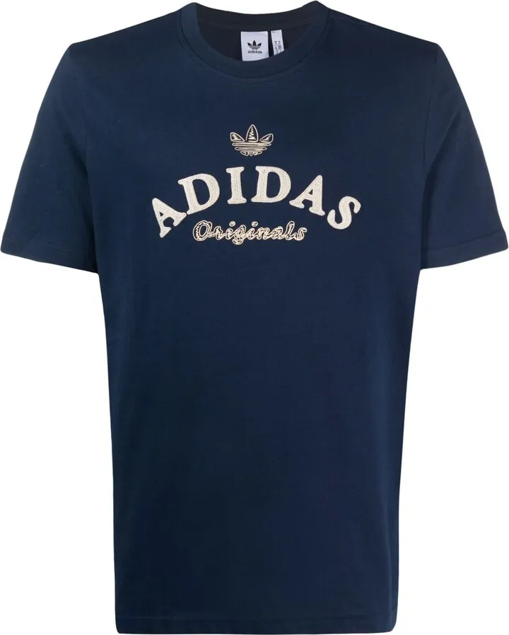 embroidered-logo T-shirt