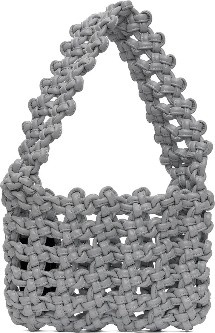 KARA Gray Knot Armpit Bag