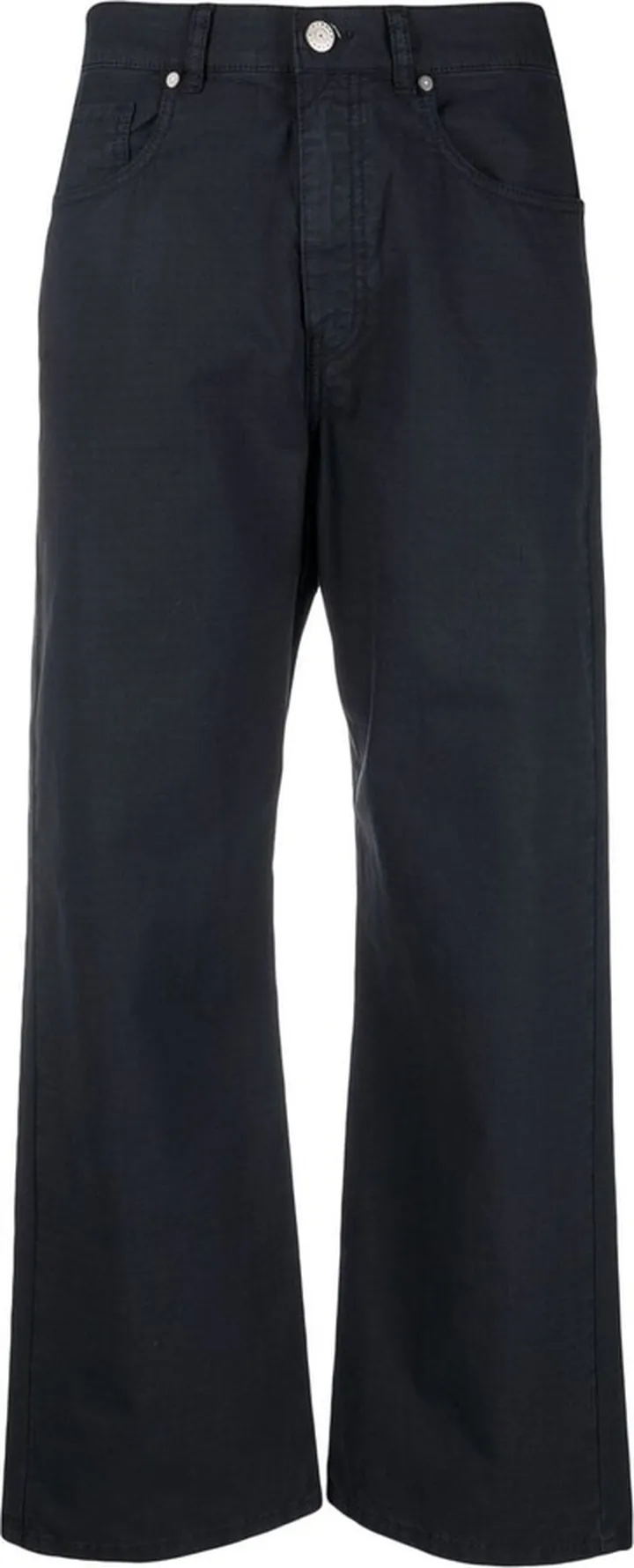 Wide-Leg Cropped Trousers