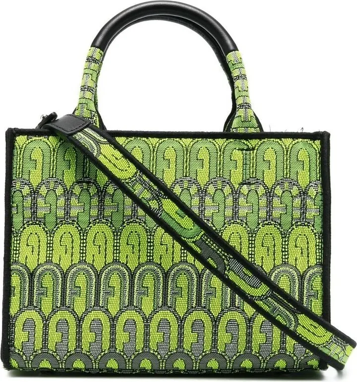 Small Logo-Jacquard Tote Bag