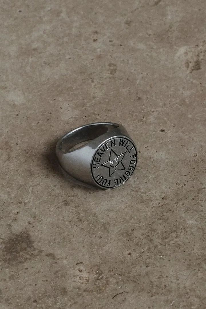 Forgive You Ring - Aged Silver
