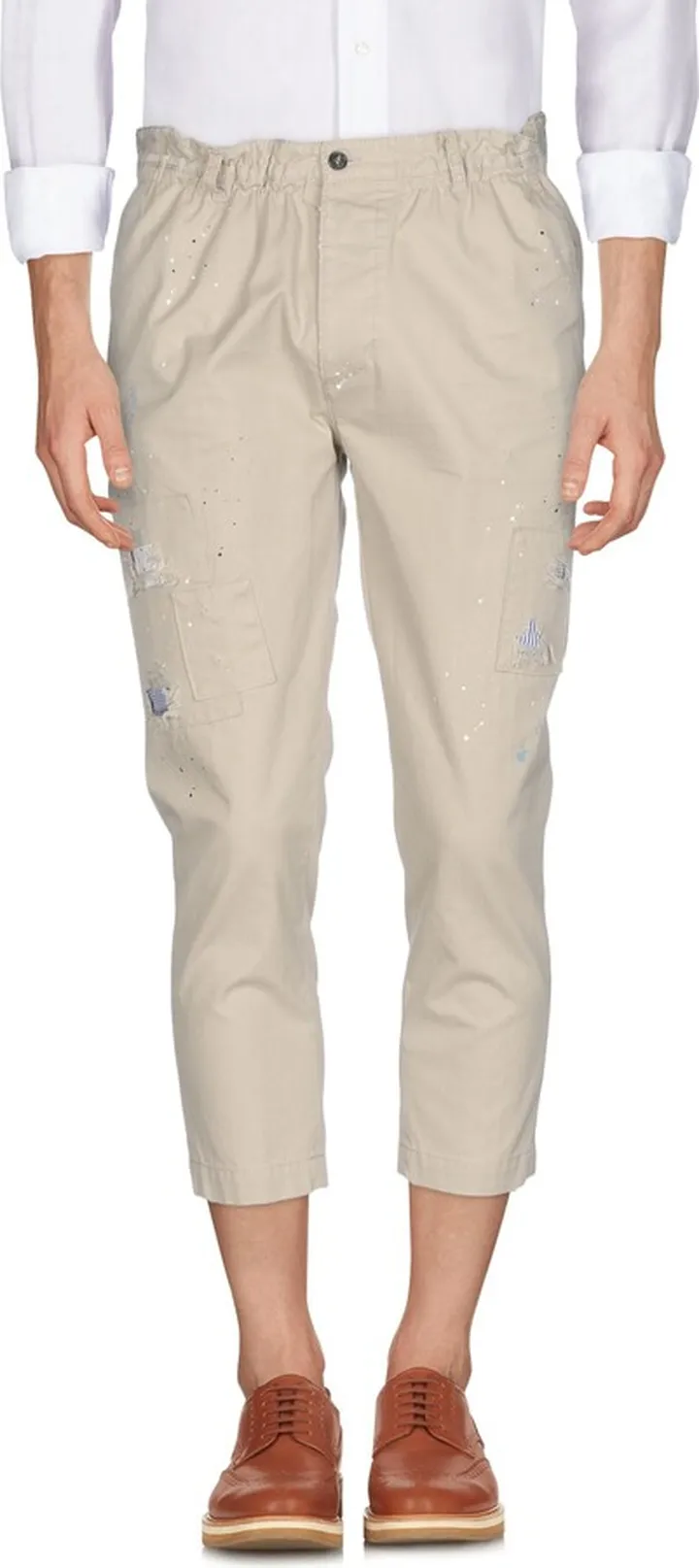 Cropped Pants Beige