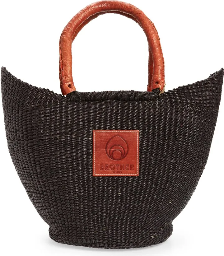 Sailboat Straw Basket Tote