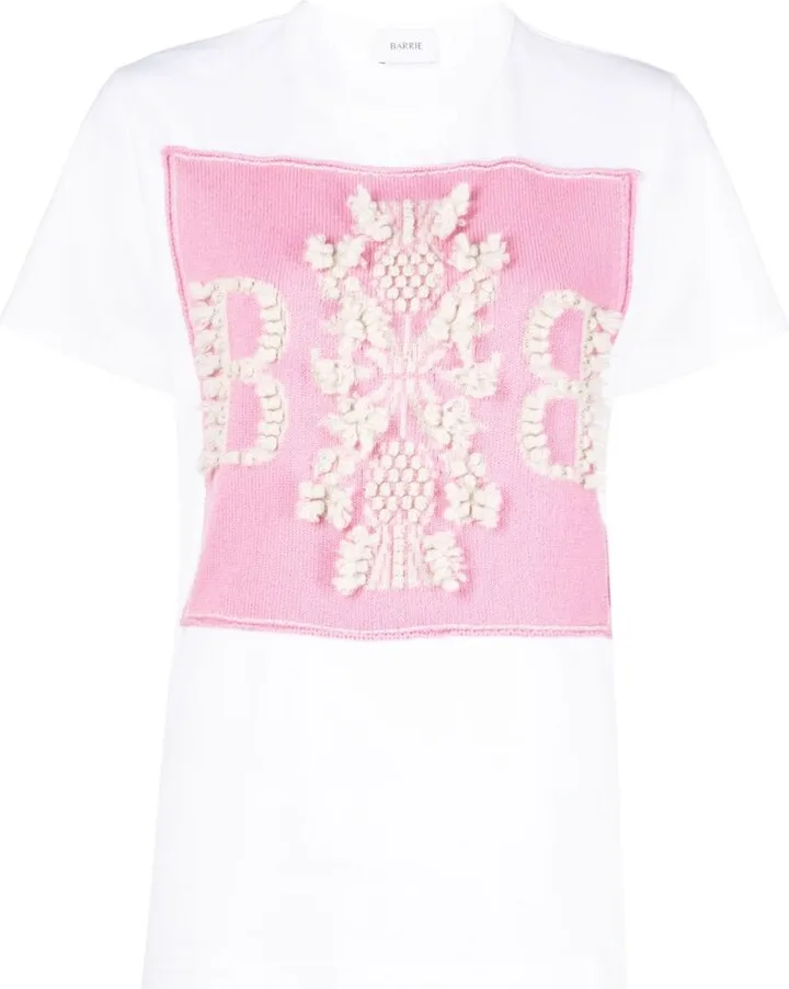 cashmere patch T-shirt