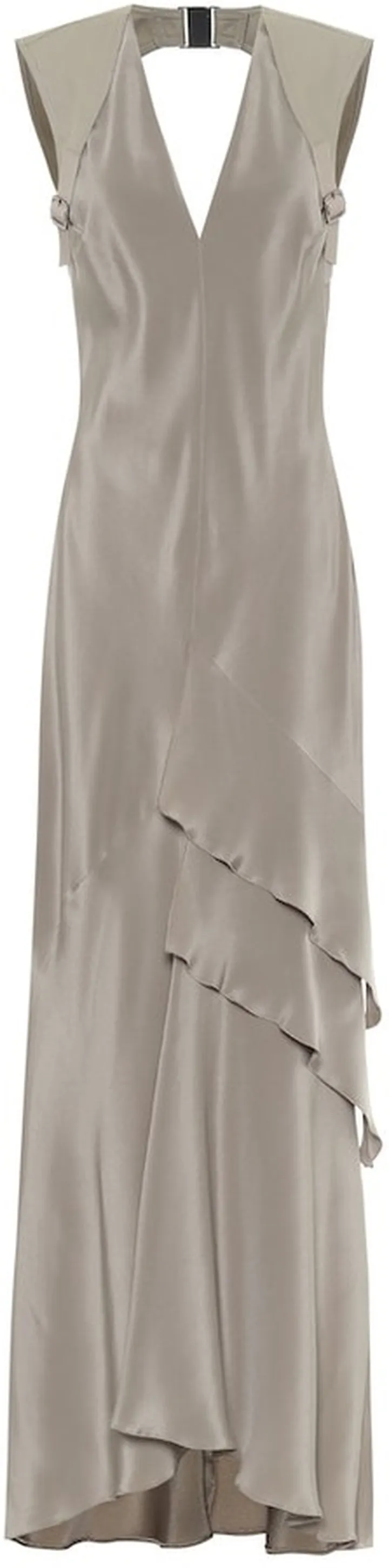 Arezzo silk-crepe gown