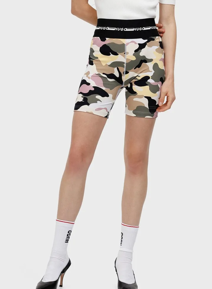Printed Mini Shorts