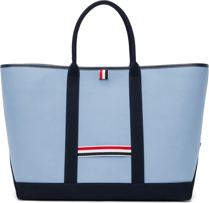 Thom Browne Blue Medium Tool Tote