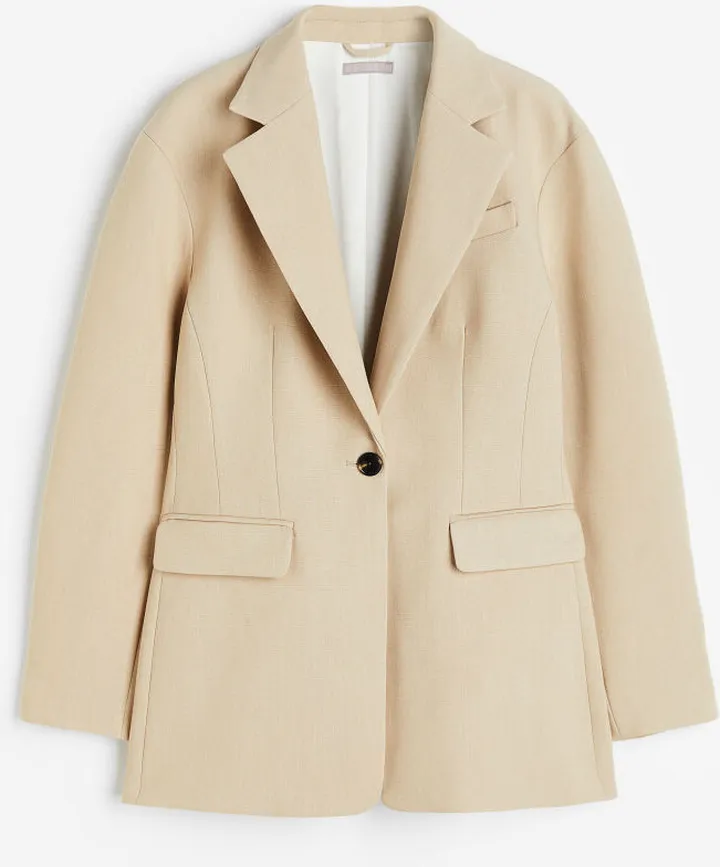 Single-breasted Twill Blazer