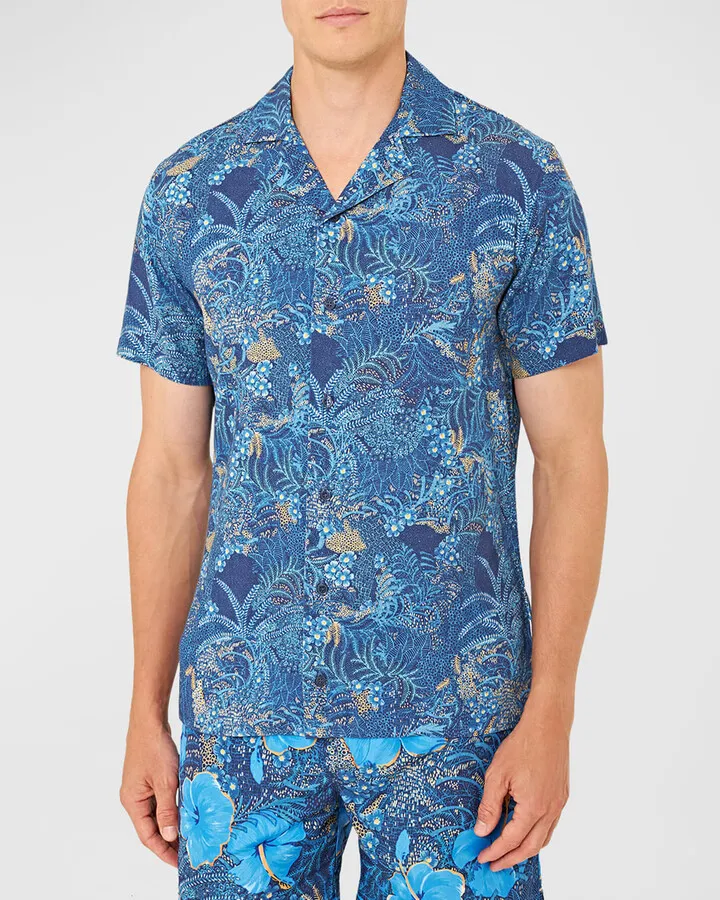 Men's Travis Tropic Nightfall Camp Shirt