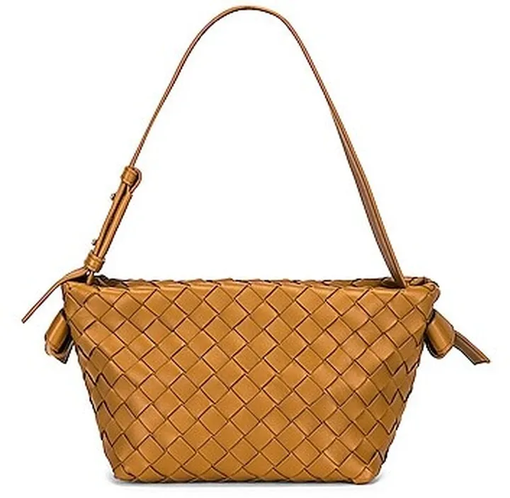 Bottega Veneta Mini Shoulder Bag in Tan