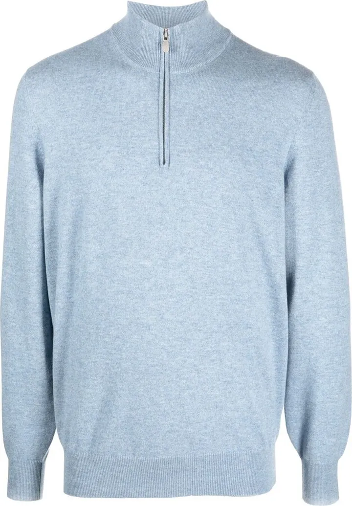 Half-Zip Cashmere Pullover Jumper