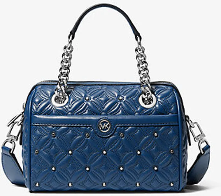 Blaire Extra-Small Quilted Faux Leather Duffel Crossbody Bag