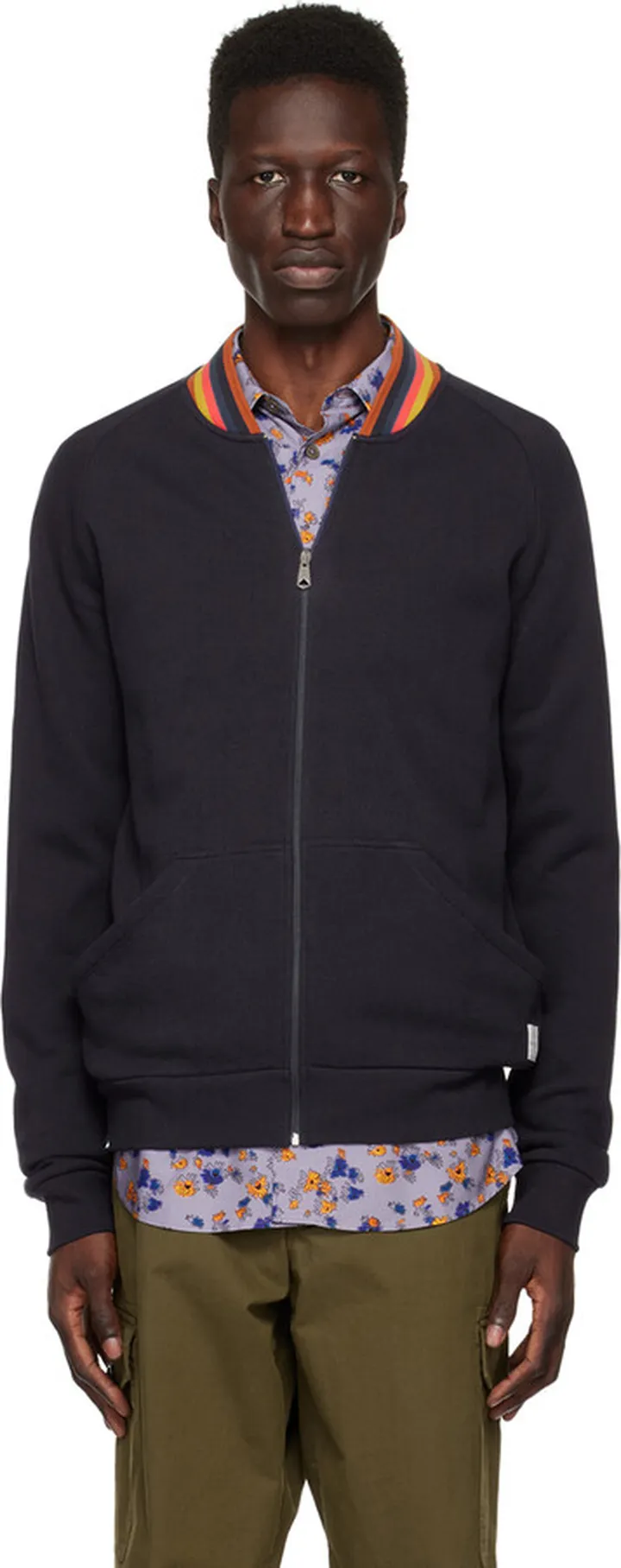 Paul Smith Navy Zip Sweater