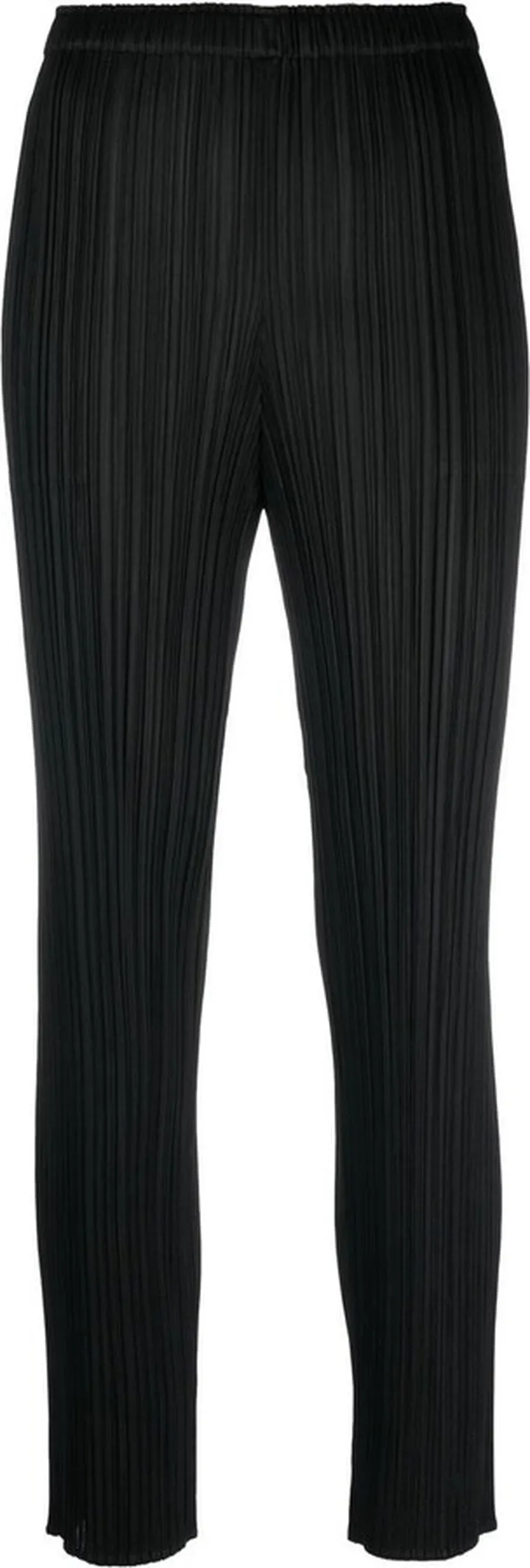 Plissé Slim-Cut Trousers