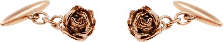 Lee Renee - Rose Cufflinks - Rose Gold