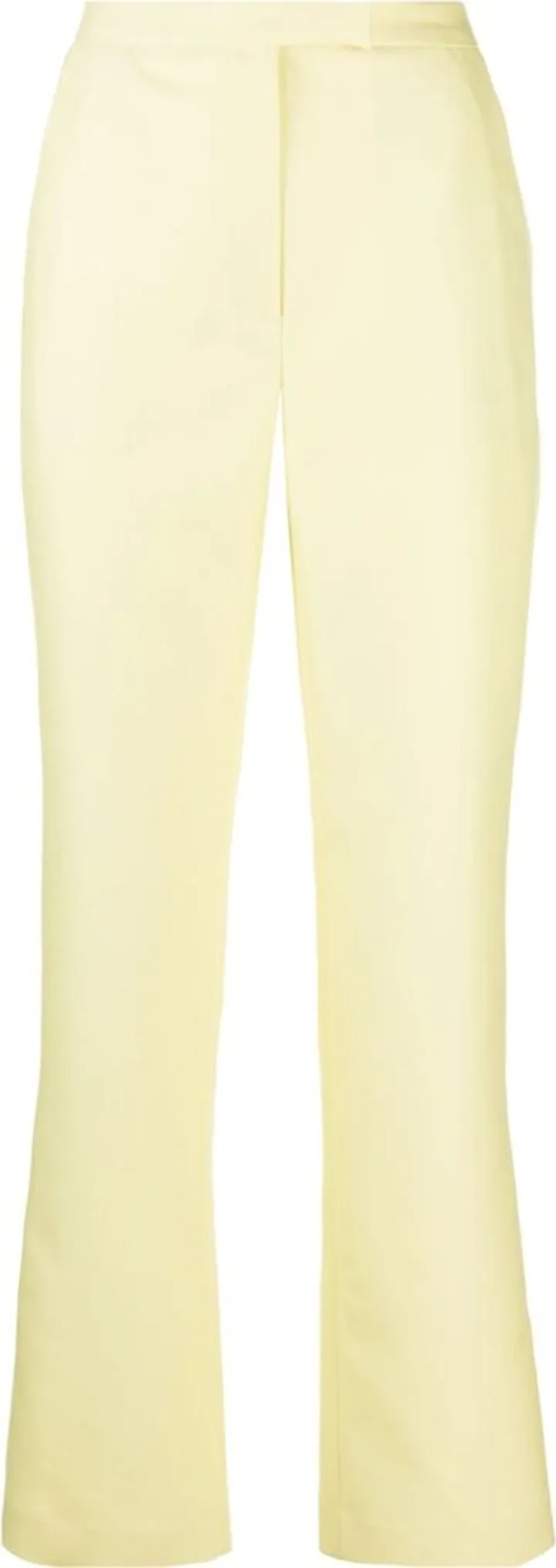 Yellow Straight-Leg Trousers
