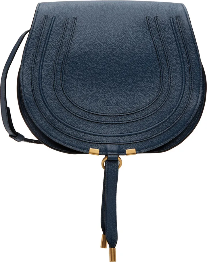 Chloé Blue Medium Marcie Saddle Bag