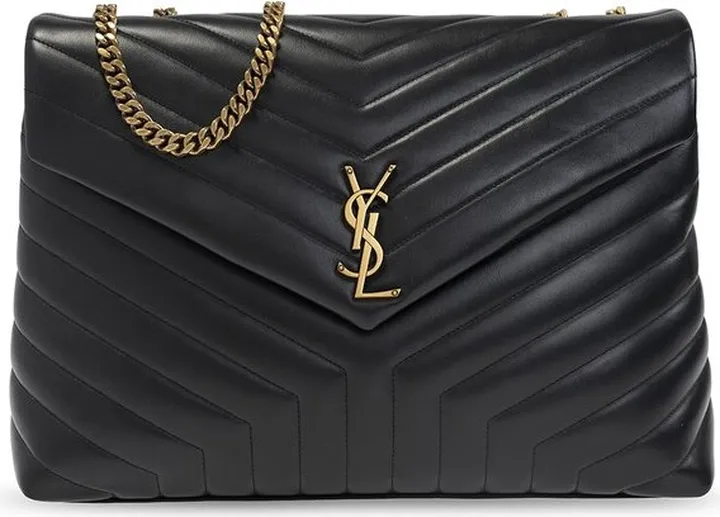 Saint Laurent Loulou Chain-Linked Large Shoulder Bag