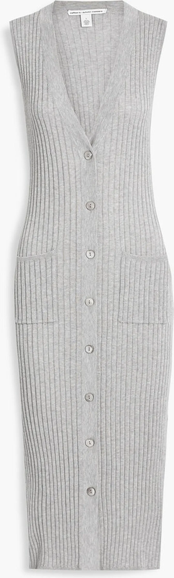 Ribbed cotton midi dress