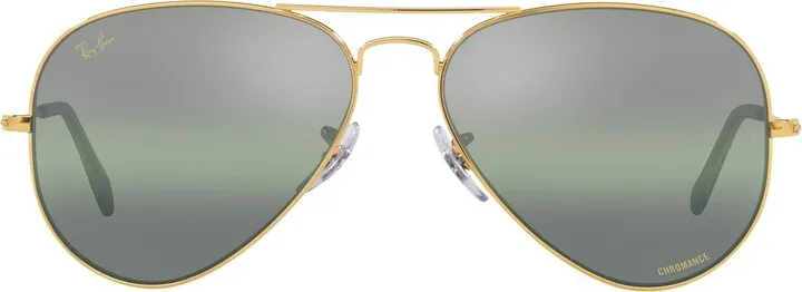 62mm Polarized Aviator Sunglasses
