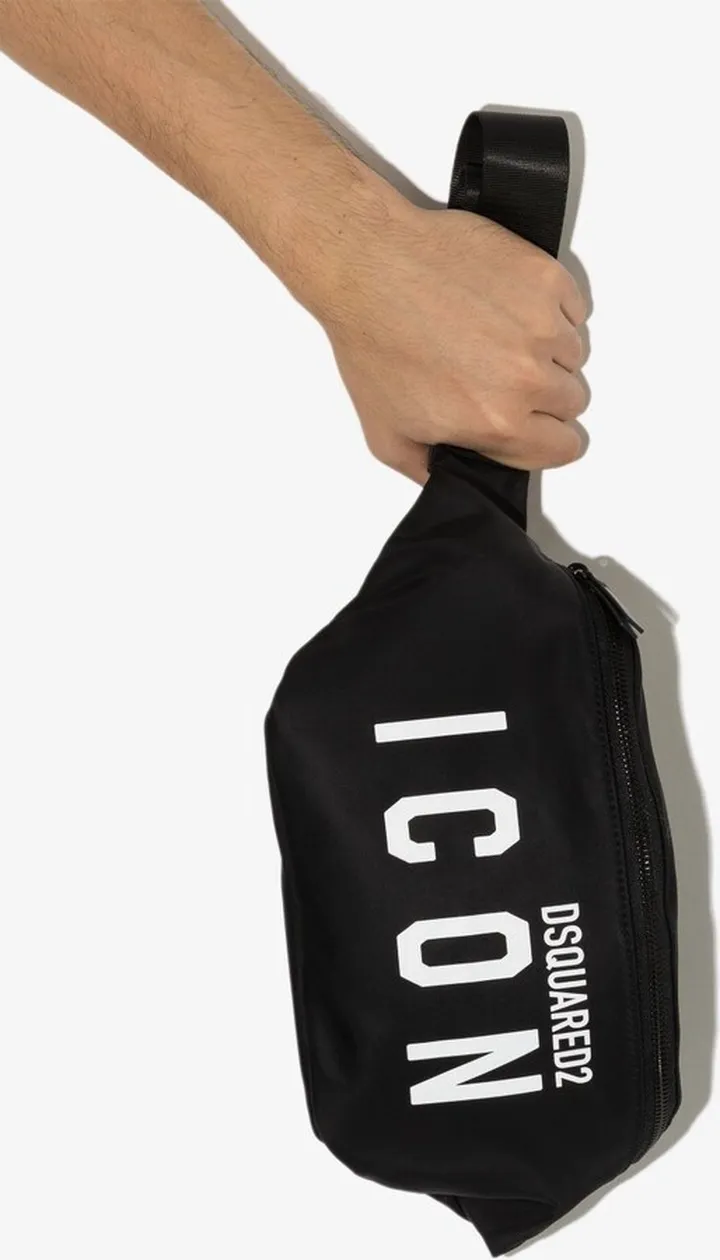 Black Icon Cross Body Bag