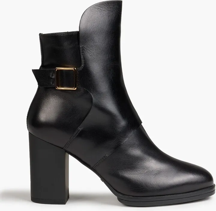 Gomma buckle-embellished leather ankle boots