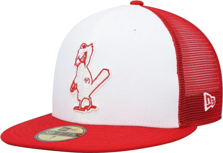 Men's New Era Red and White St. Louis Cardinals 2023 On-Field Batting Practice 59FIFTY Fitted Hat