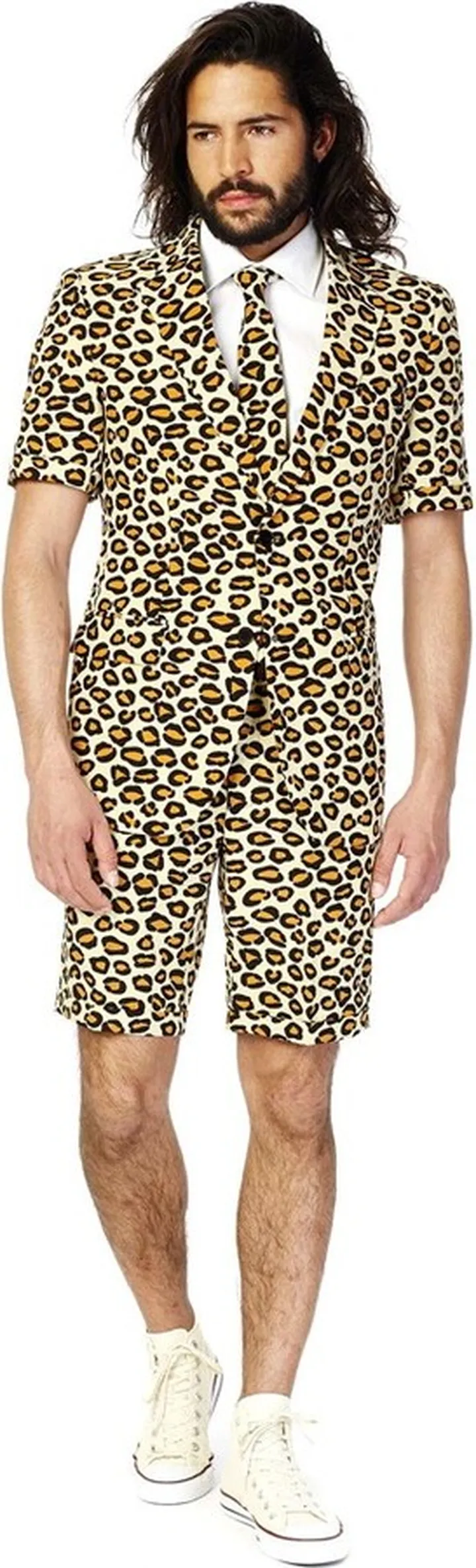 OppoSuits Men's Suit - Summer The Jag - Beige - Size: US 42