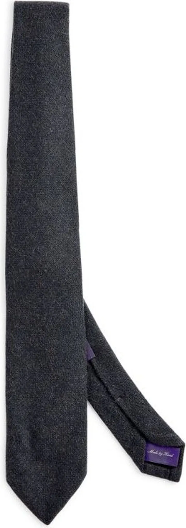 Ralph Lauren Purple Label Basket-Weave Camel Hair Tie