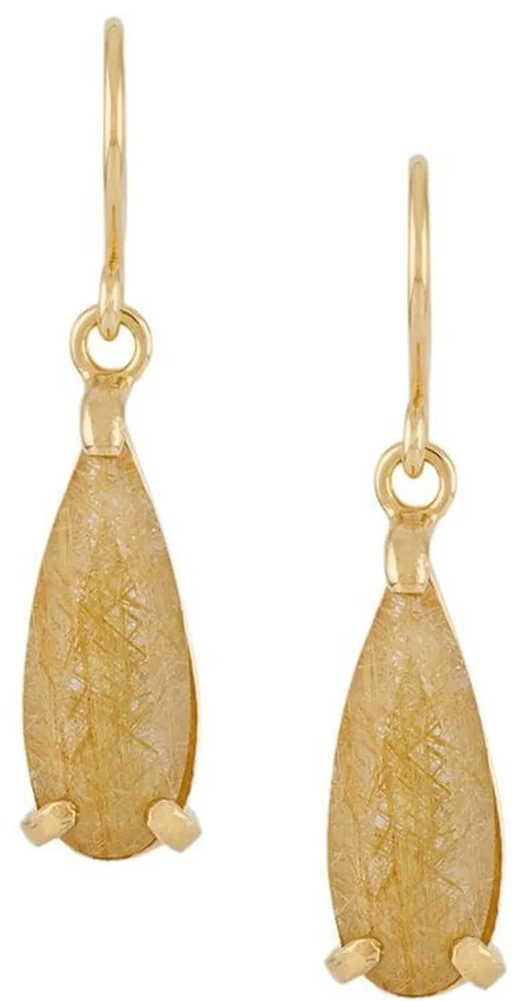 Rutilated Quartz drop earrings