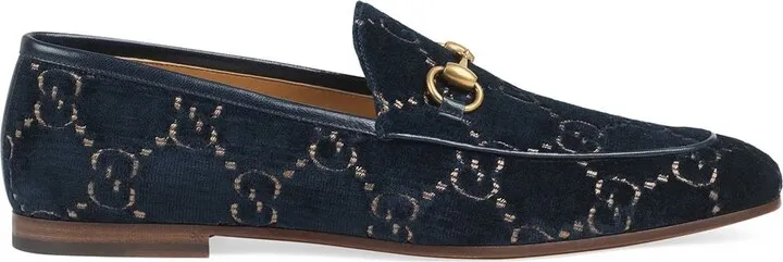Gucci Jordaan GG velvet loafer