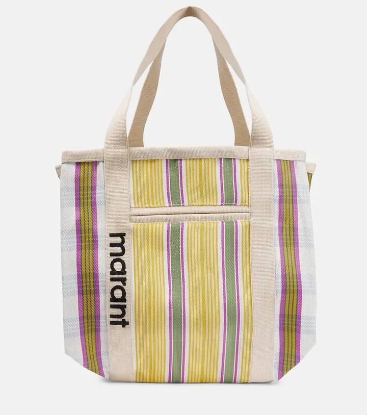 Darwen striped canvas tote bag