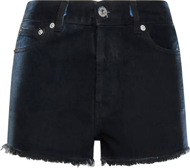 Gradient Denim Shorts