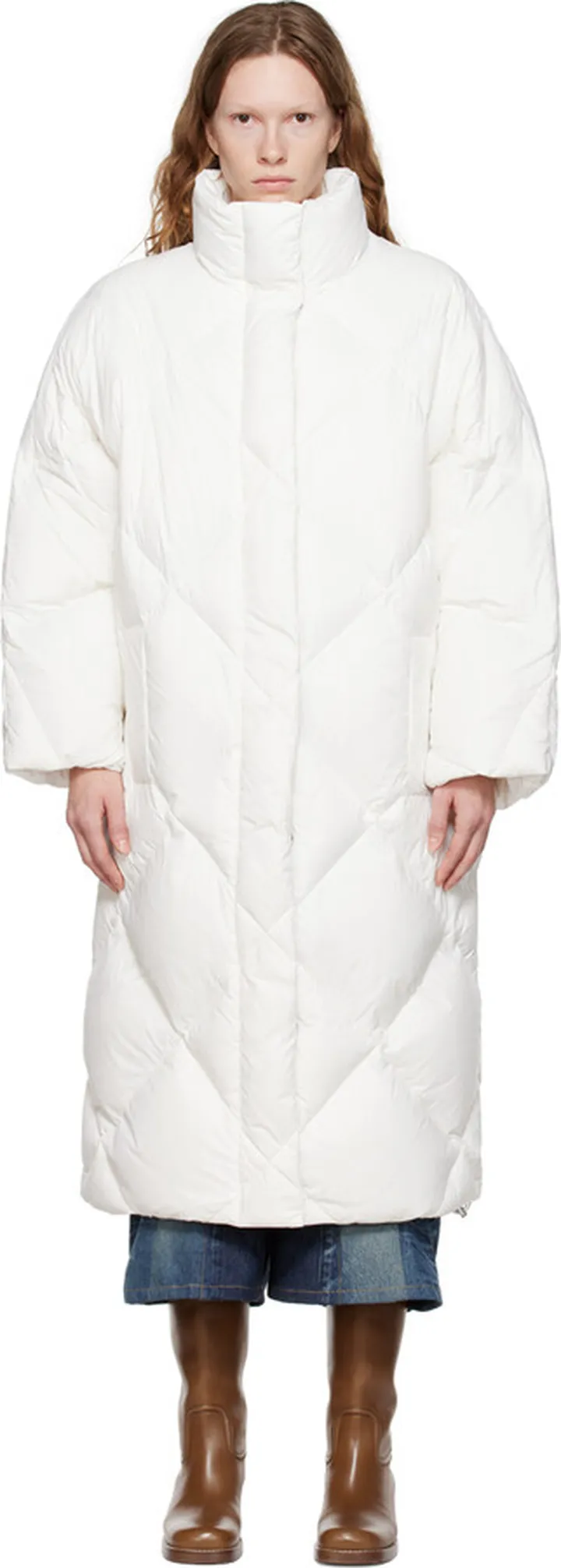 Stand Studio Off-White Anissa Down Coat