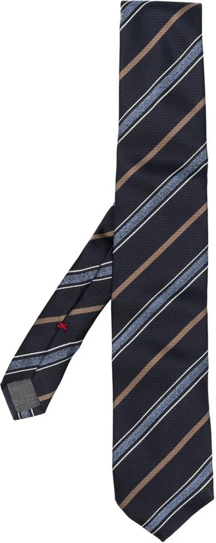 Stripe-Print Silk Tie