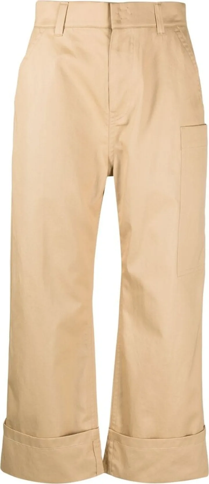 High-Waist Cropped Trousers