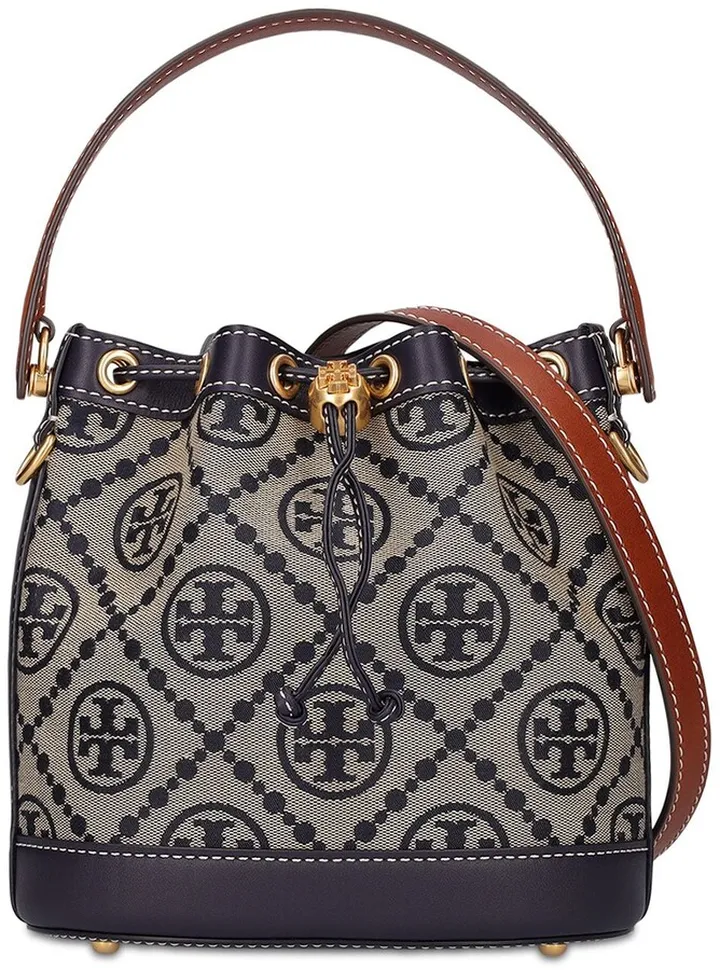 T Monogram jacquard bucket bag