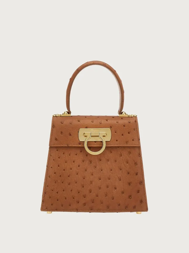 Ferragamo Women Iconic Top Handle (S) Brown