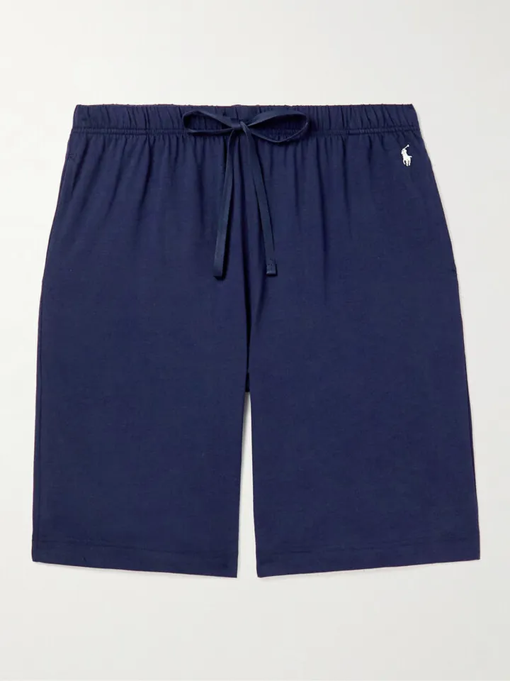 Straight-Leg Cotton-Jersey Pyjama Shorts