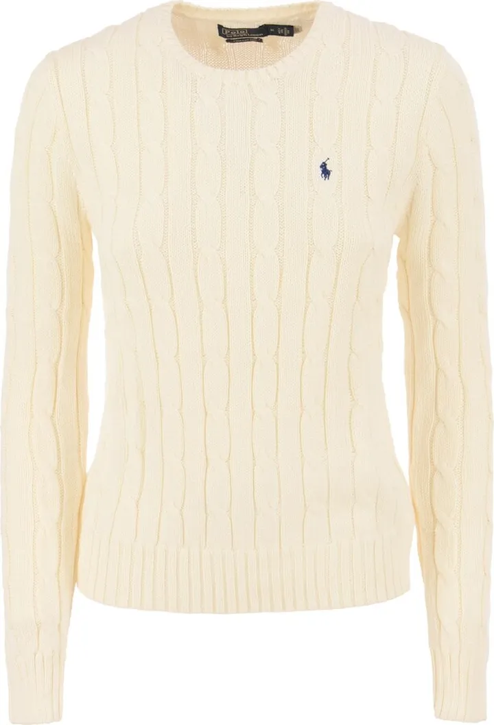 The Slim-Fit cut and classic cable knit define the unmistakable Polo style of this shirt. Perfect with a pair of patterned trousers or skinny leather jeans.