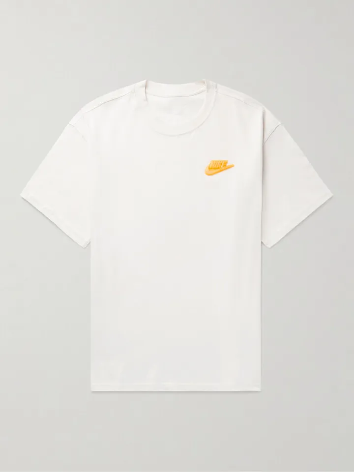 Logo-Appliquéd Printed Cotton-Jersey T-Shirt