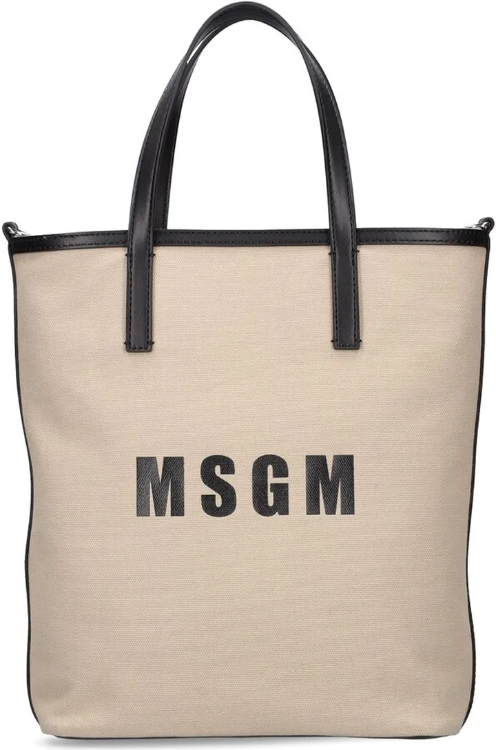 Logo cotton tote bag