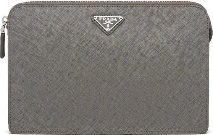 Saffiano Leather Pouch