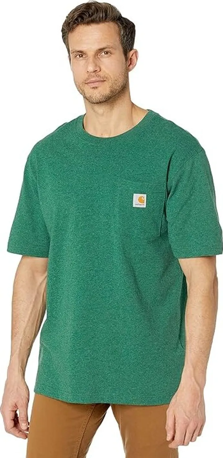 Carhartt Loose Fit Heavyweight Short Sleeve Pocket T-Shirt (North Woods Heather) Men's T Shirt