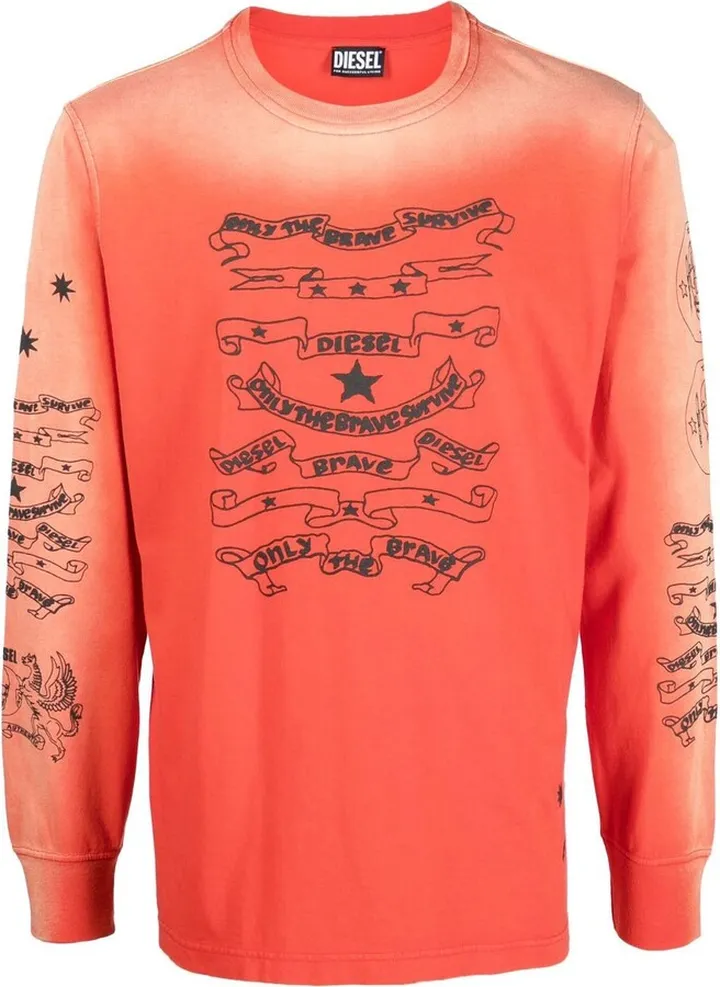 T-JUST-LS-E3 tie-dye T-shirt