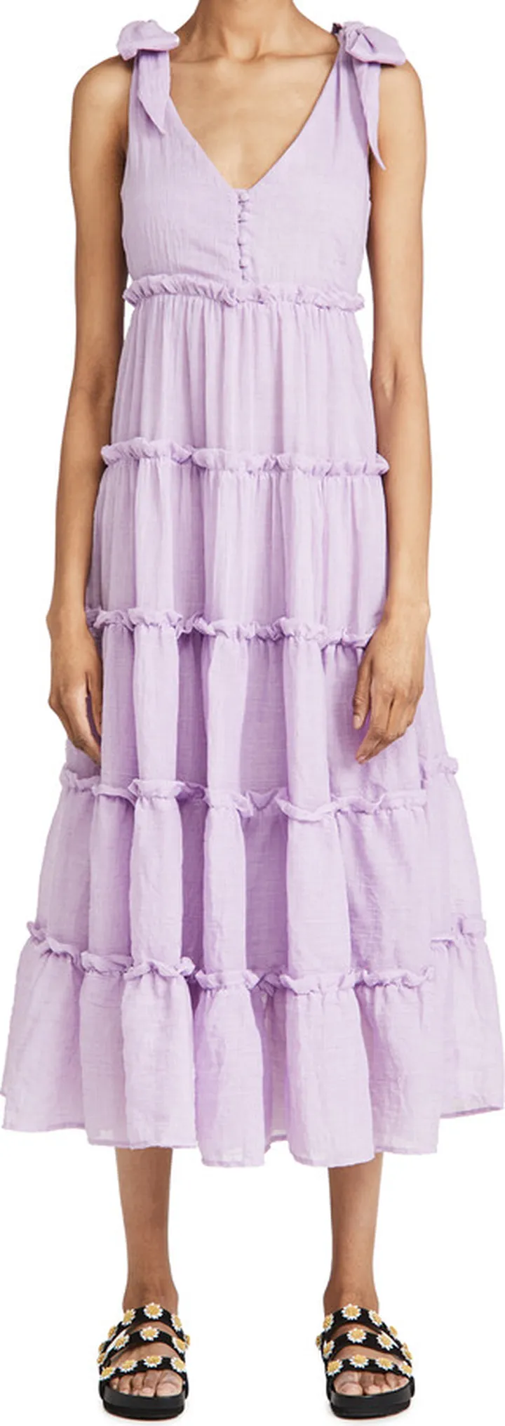 English Factory Tiered Midi Dress