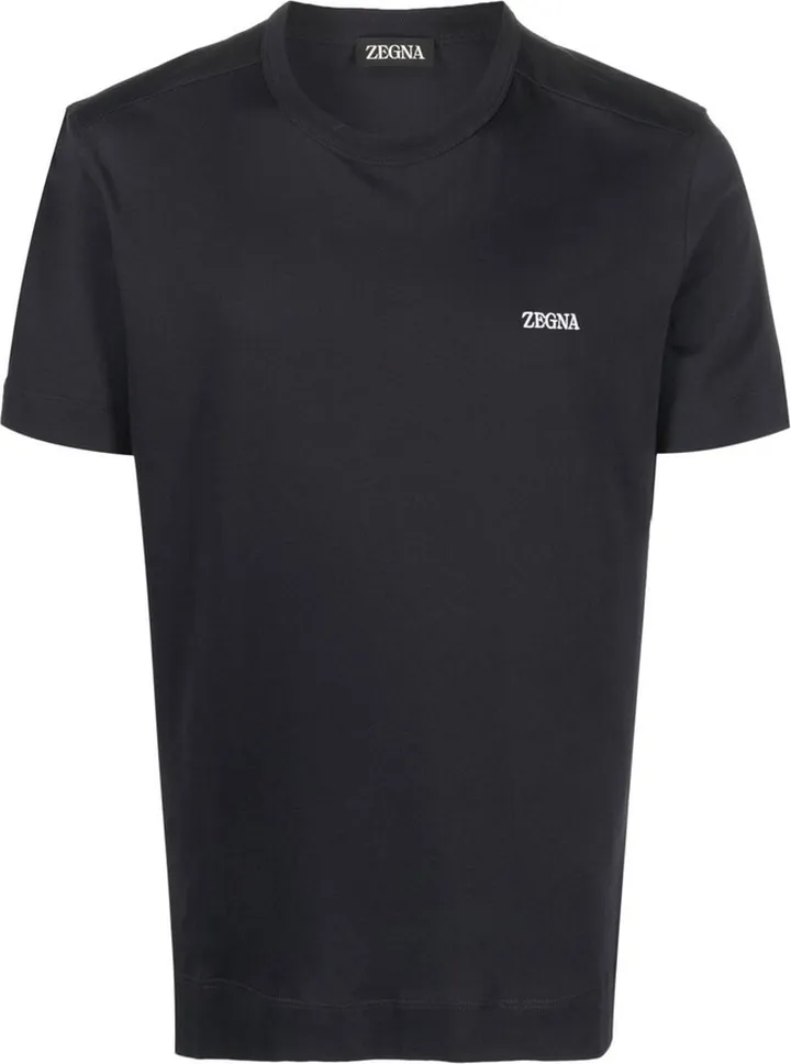 logo-embroidered cotton T-shirt