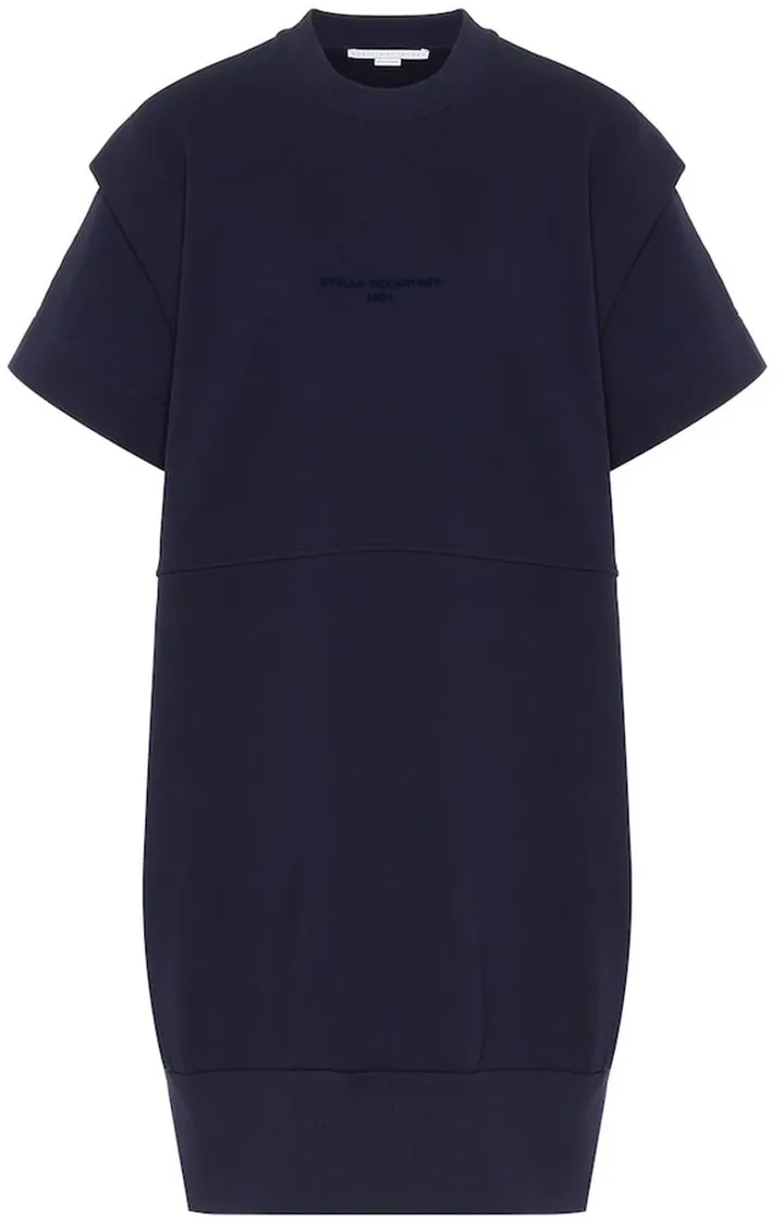 Cotton-jersey midi dress