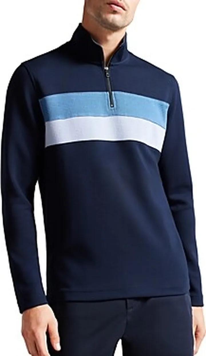 Ted Baker Veller Long Sleeve Slim Fit Half Zip Sweater