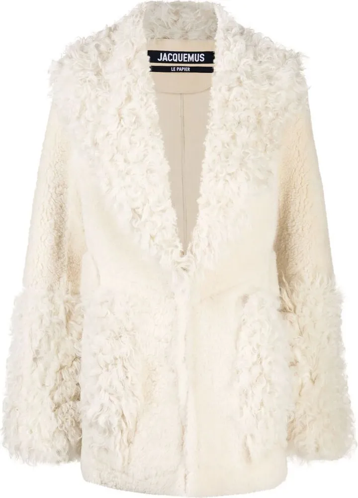 Neutral La Veste Piobbu Shearling Jacket